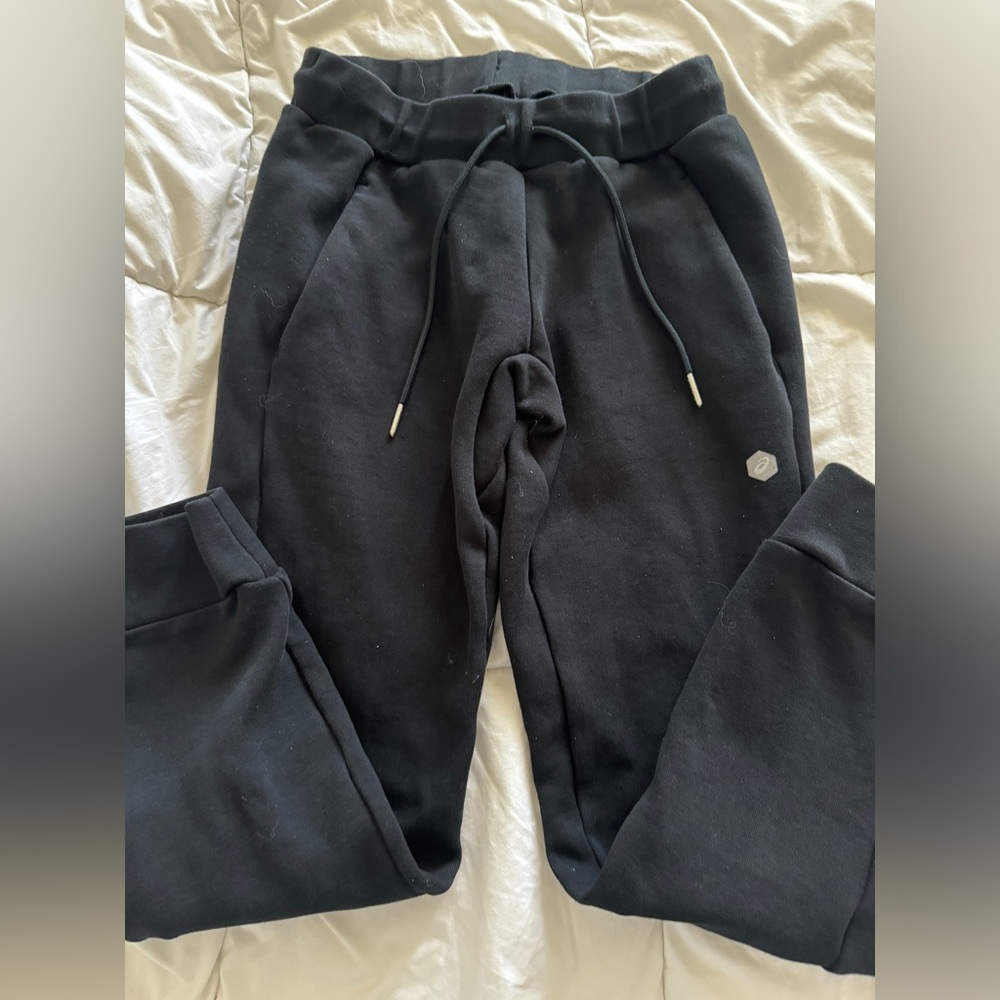 ASICS black warm-up, sweatpants women’s size small